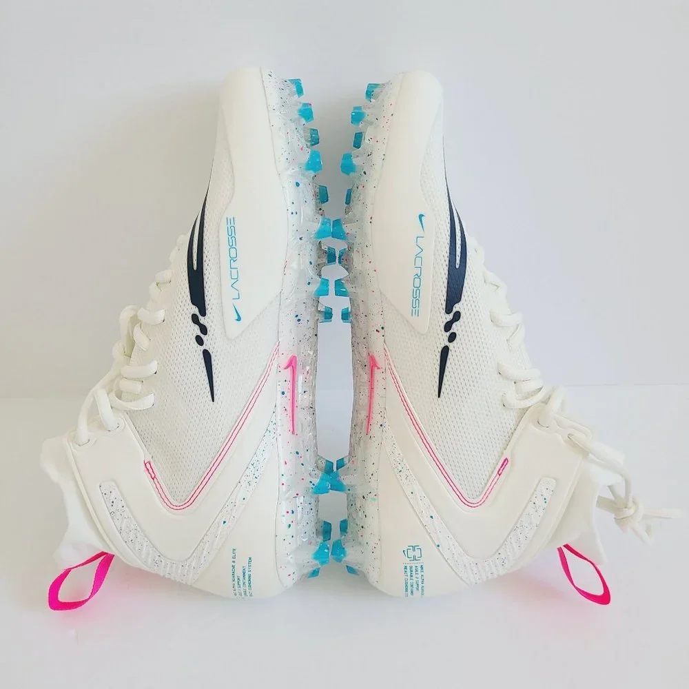 NEW Nike Alpha Huarache 8 Elite LAX Lacrosse Cleats CW4440-116 Size 9.5 Sail - Picture 4 of 8